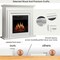 Edendirect 36.17'' 1500W heater, 7 flame brightness, overheat protection, remote control electric fireplace M1804A-WHITE+M1804C - alternate 3